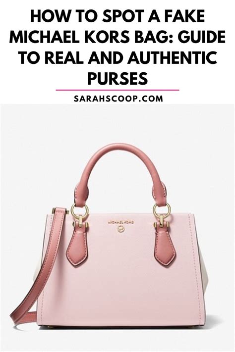 michael kors bag real or fake|authentic michael kors.